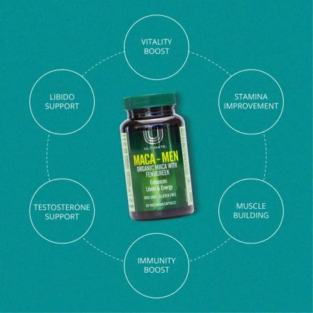 Maca - Men Fenugreek 60 Vegetarian Capsules