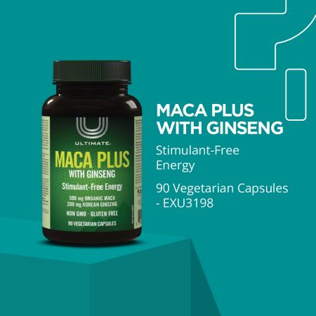 Maca Plus Ginseng - 90 Vegetarian Capsules