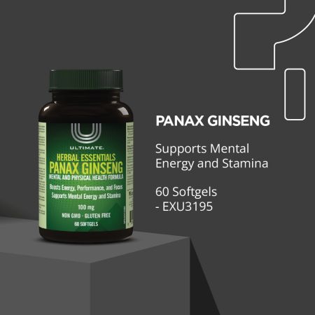 Herbal Essentials Panax Ginseng - 60 Softgels