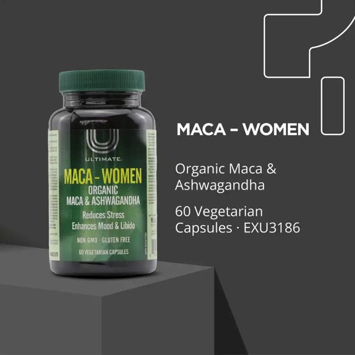 Maca - Women - Ashwagandha - 60 Vegetarian Capsules